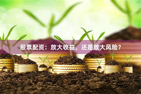 股票配资：放大收益，还是放大风险？